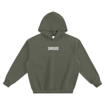 Simple Logo Fleeced Boxy Hoodie
